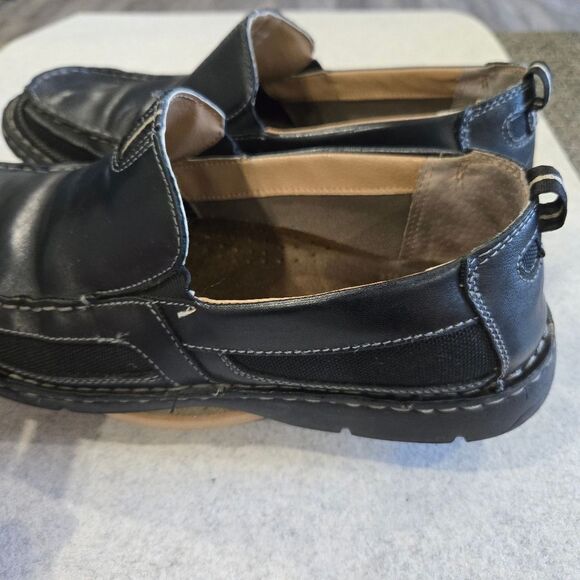? Clarks XTR Men’s Size 11.5 Black Slip On Leather Oxford Comfort Black main image 6